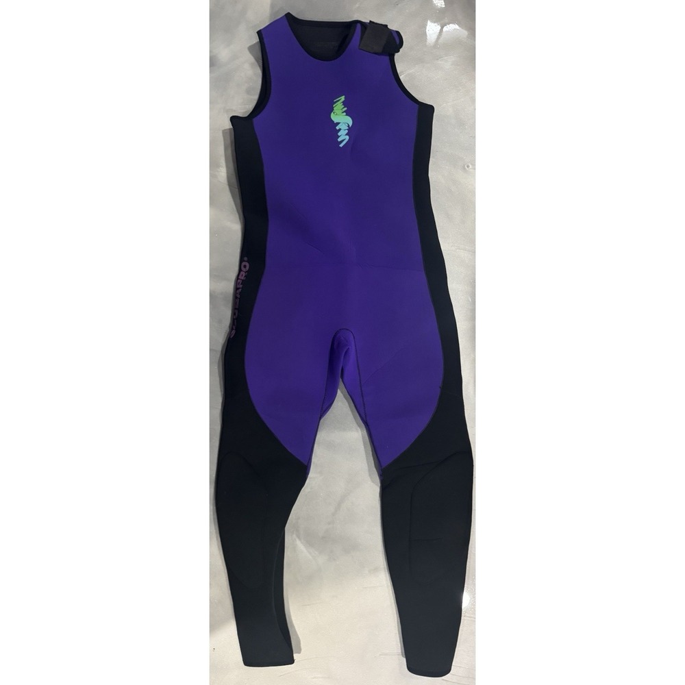 ScubaPro‎ Long John Wetsuit Men's Large 3mm Purple Black Sleeveless Diving Suit